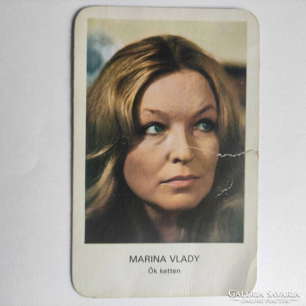 Mokép marina vlady card calendar 1978