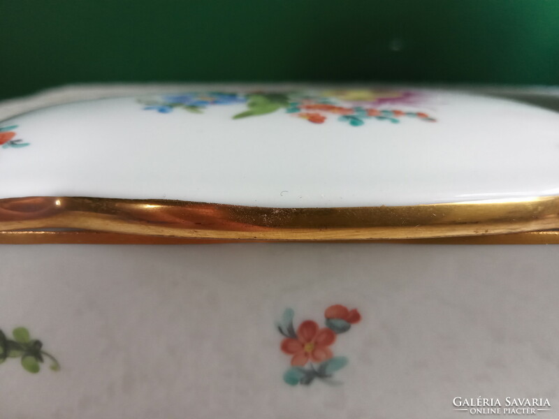 HERENDI PORCELÁN ÉKSZERTARTÓ DOBOZ