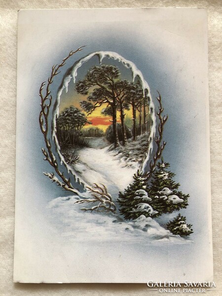 Old Christmas card, copy - Hatvany Józsefné -3.