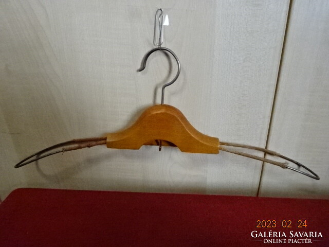 Wooden hanger for men's jackets, antique. Jokai.