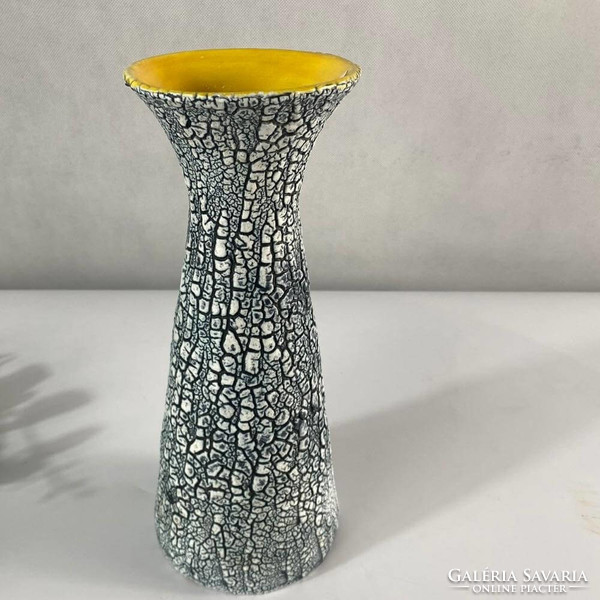 Shrink-glazed vase by Károly Bán from the 60s