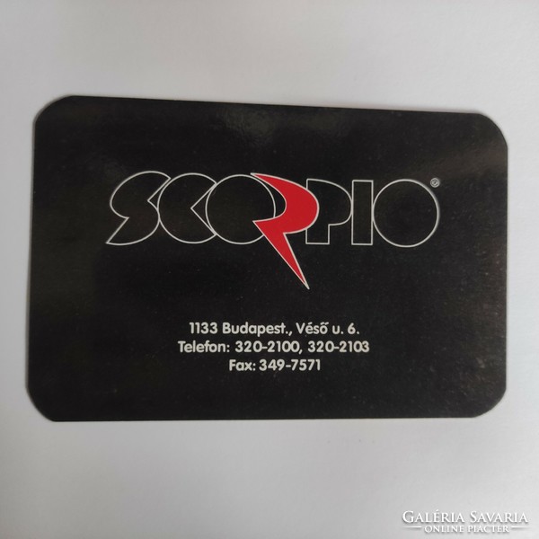 Scorpio  kártyanaptár 1999