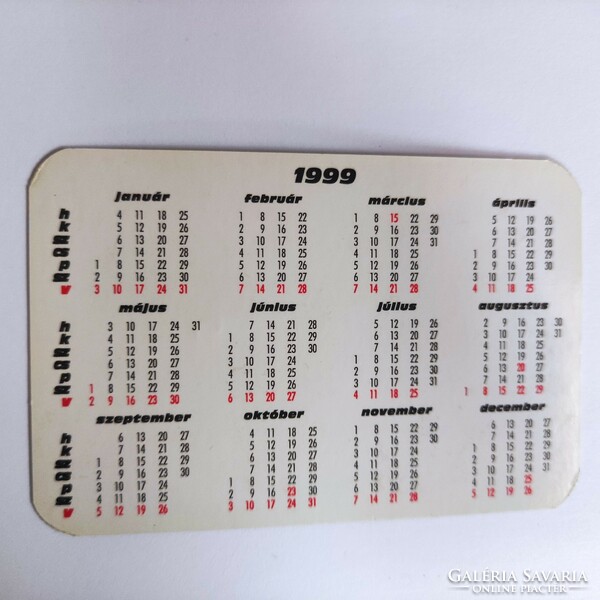 Scorpio card calendar 1999