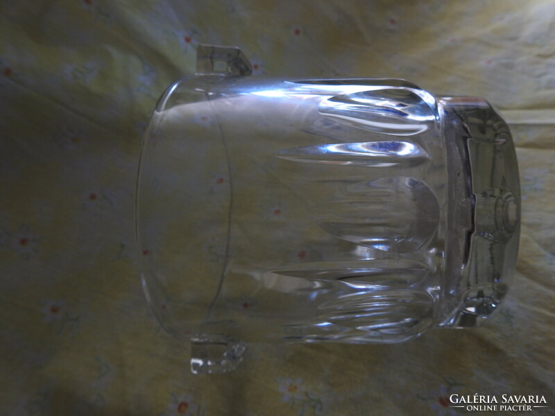 Régi üveg jégkockatartó vödör