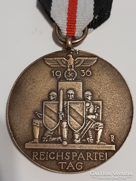 German Reichl Partel Day 1936 Nuremberg medal copy