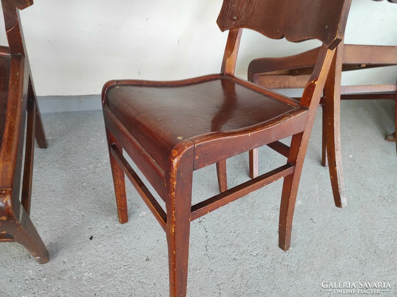 Antique thonet bent chair 4 pieces without markings 728 6891