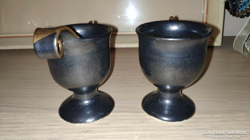 Pair of ceramic egg holders