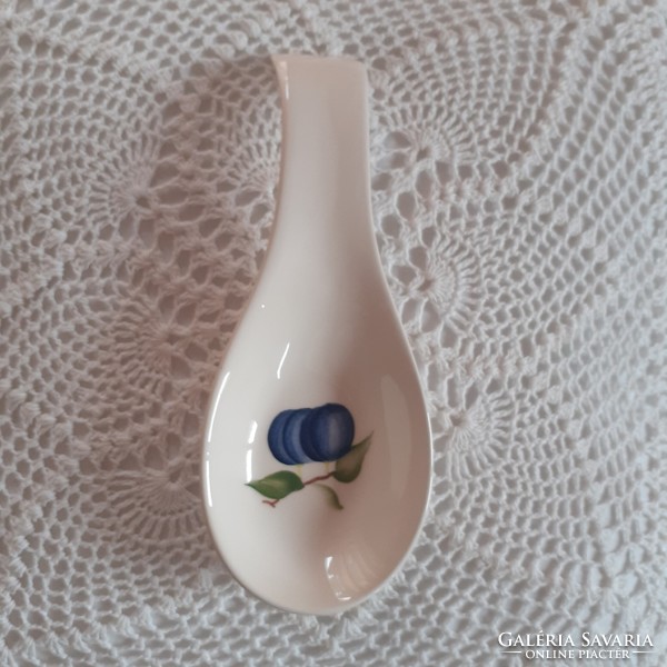 Plum ceramic wooden spoon holder