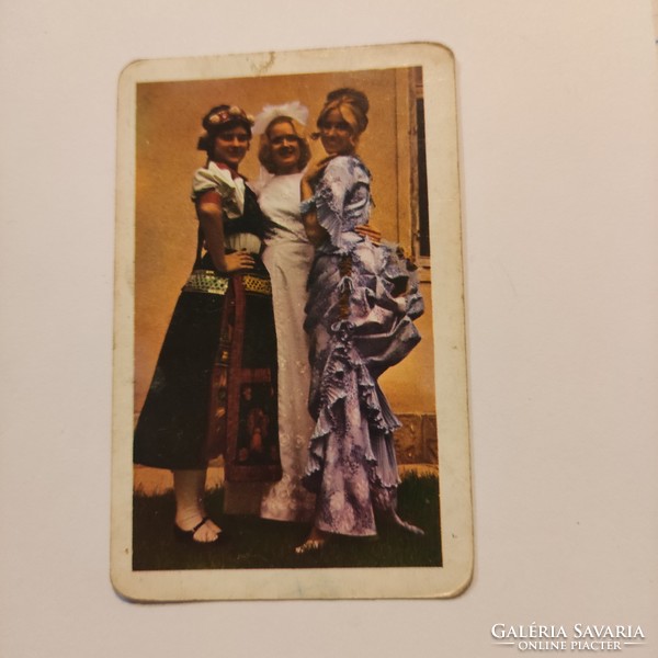 Wedding dress loan card calendar 1976