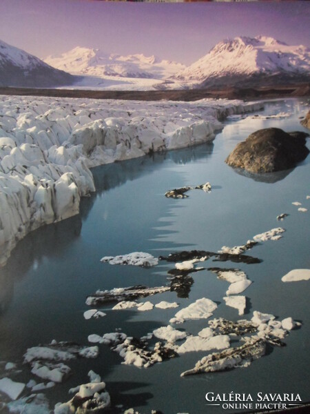 Poster 9.: Floating glacier ice, Alaska, Matanuska Valley (photo)