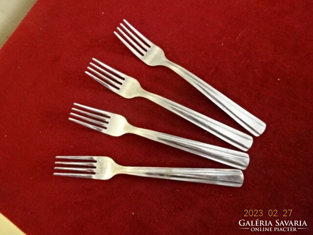 Chrome cutlery, four forks. Jokai.