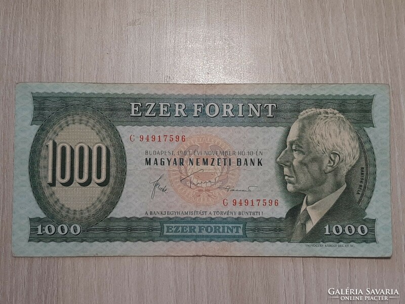 1000 forint 1983 november C  sorozat