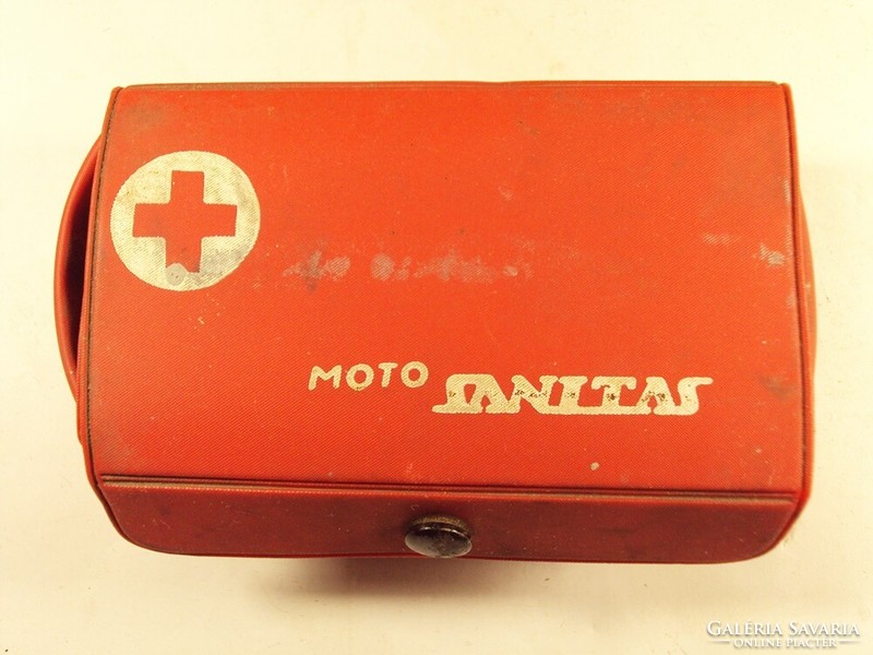 Retro MOTO SANITAS motor motorkerékpár elsősegély doboz Csehszlovák - 1980-es évekből