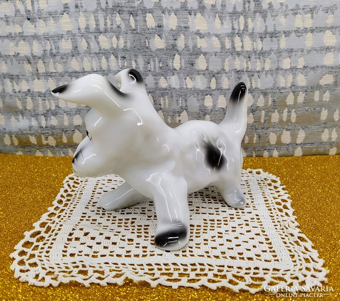 Fox puppy - retro porcelain
