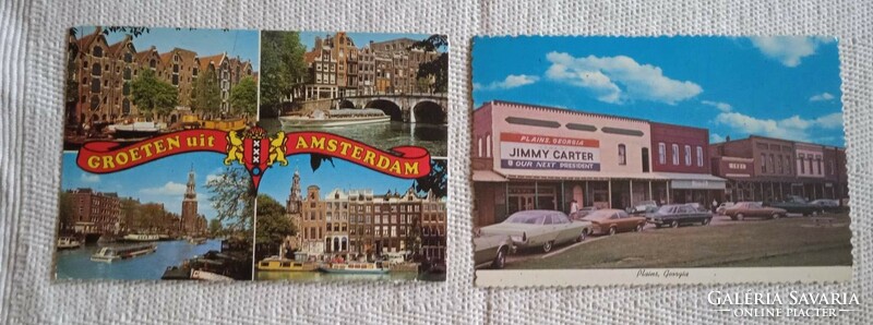 Amsterdam and Plains Georgia Postcards (2)