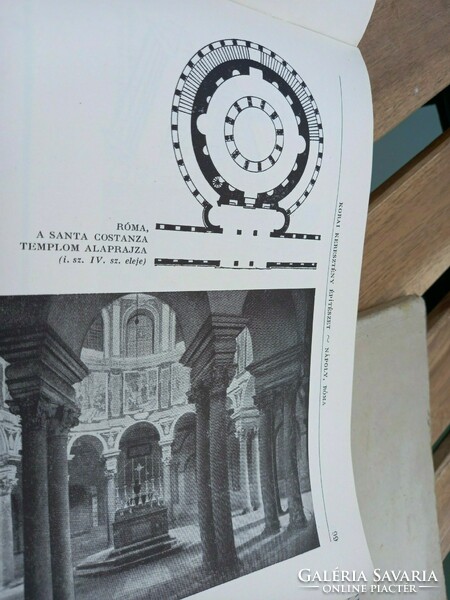 Architecture: the history of Hungarian and international architecture - retro technical school notes, textbook from 1955.