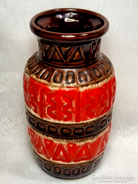 ﻿West Germany/West German/marked, painted, glazed ceramic vase, second half of xx.Szd/1960s-70s