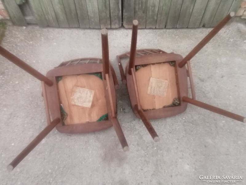 Retro 2 darab pálcás Mier Topolcany 1960 szék egyben 15ezer Mid century dinning chair Czechoslovakia