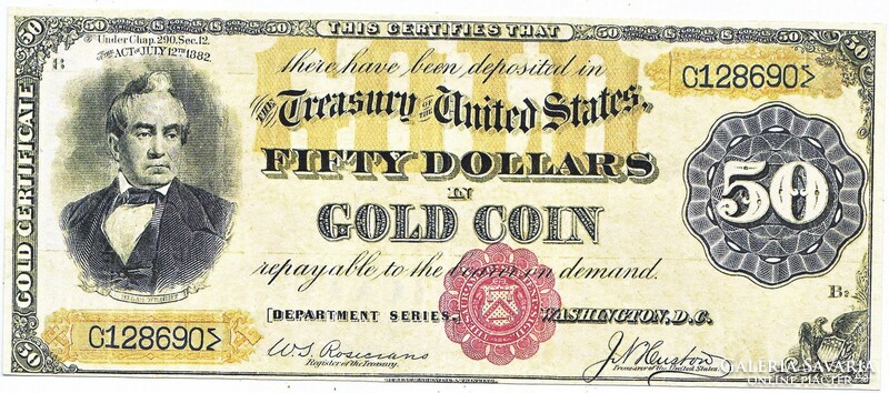 US $50 1882 replica