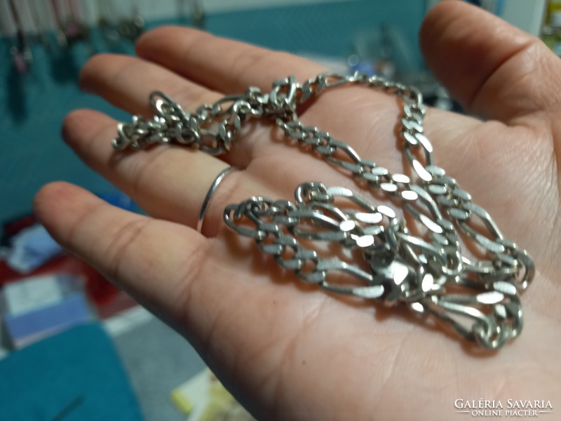 Men's thick necklace, hallmarked silver
