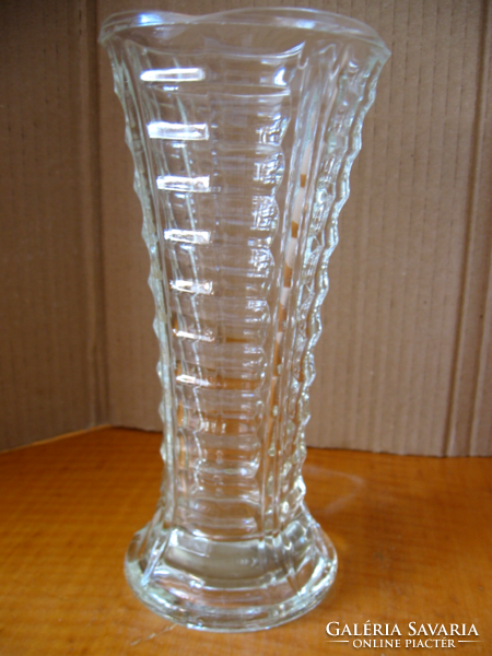 Retro art deco  Fidenza préselt üveg váza
