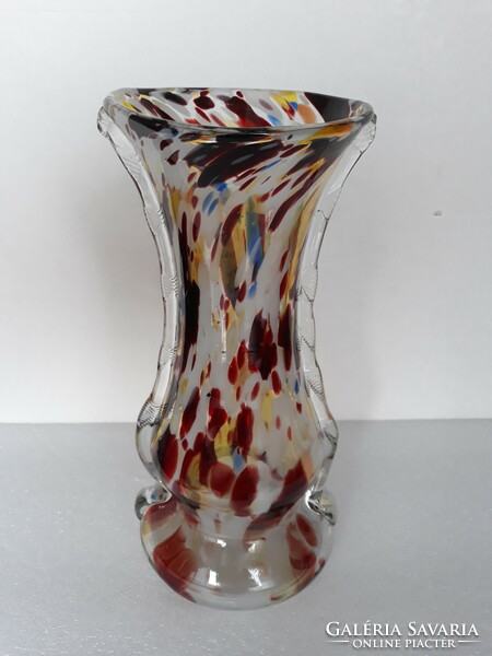 Hibátlan, gyönyörű színes üveg váza