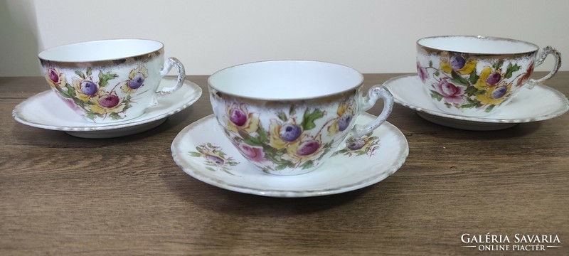 Antique porcelain cups with saucers!