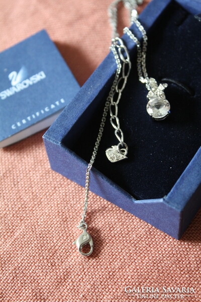 Original swarowski brand bunny necklace - marked, flawless