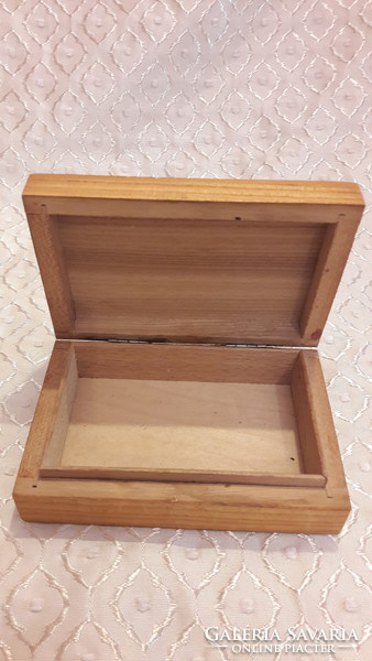 Old mobile wooden box, card holder box (m3393)