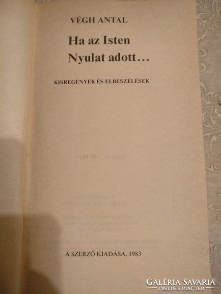 Végh Antal: Ha az Isten nyulat adott, ajánljon!