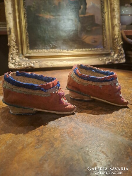 Antique Chinese silk lotus shoes pair xix. No. It's over