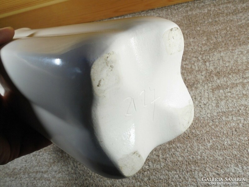 Old retro ceramic vase 29 cm high, 1970s