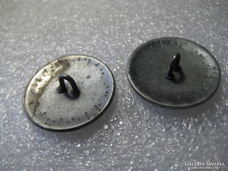Military buttons, 2 pieces 27 mm