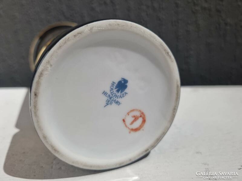 Hollóházi Saxon endre porcelain vase 20cm - 51114