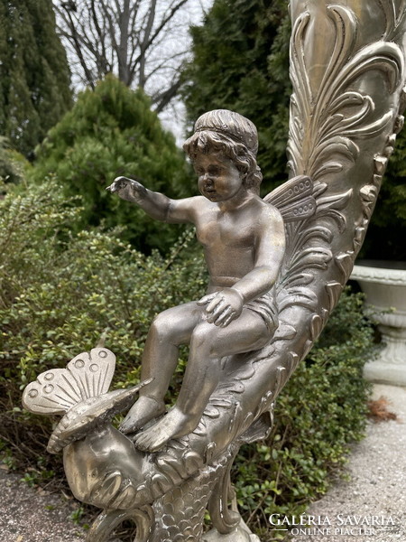 Huge size, putto, with a horn of plenty 79.5cm !!!!