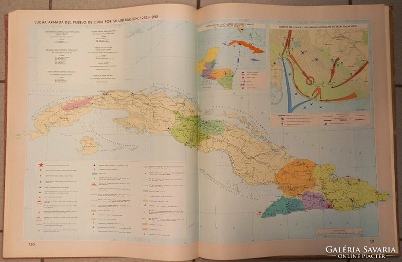Atlas nacional de cuba 1970 Havana 1970 Cuban national atlas--huge-49x39 cm!!