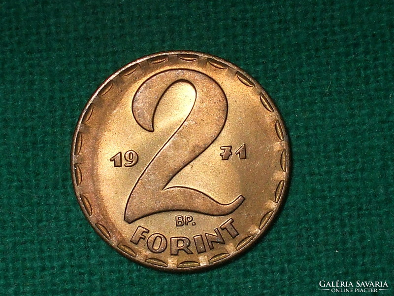 2 Forint 1971! It was not in circulation! It's bright!