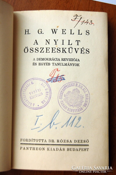 H. G. Wells: A nyilt összeesküvés