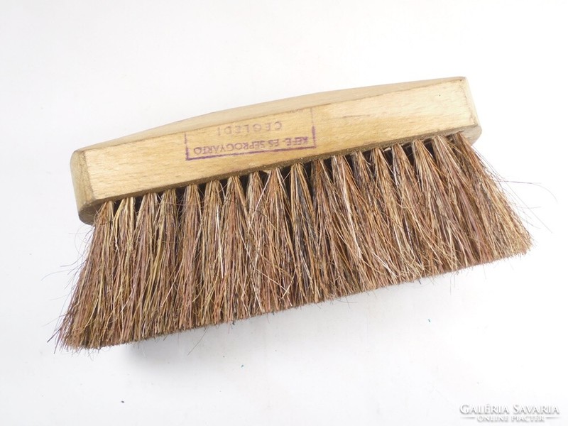 Old retro wooden broom coastal brush brush and broom manufacturing brick - approx. From the 1970s