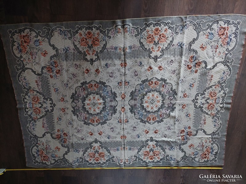 Mokett 2-sided tablecloth, large, beautiful antique piece 4. Mokett