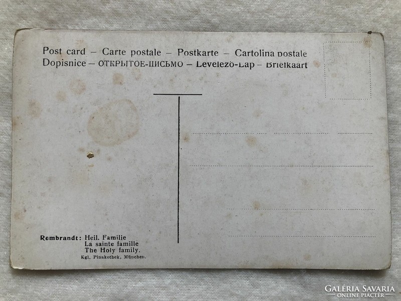 Antik, régi képeslap - Postatiszta                                                         -5.