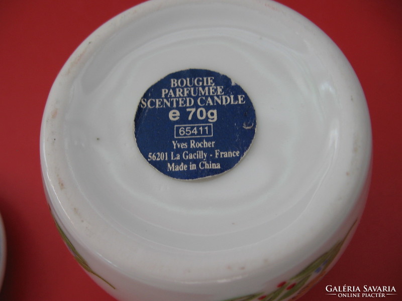 Yves Rocher parfüm zselés mécses tartó porcelán