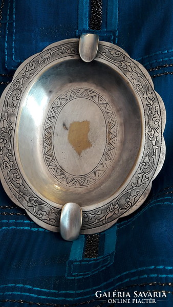 Silver-plated ashes, ashtray (m3413)