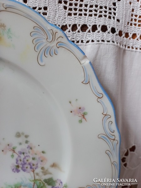 Kézzel festett porcelán lapos tányér