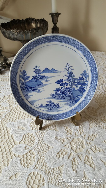 Különböző mintájú,Spode angol fűzfa mintás porcelán tányér 5 db.