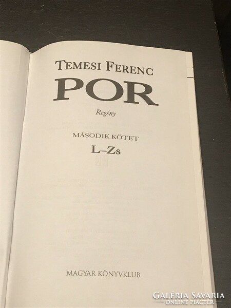 Temesi Ferenc: Por  2. kötet L-ZS