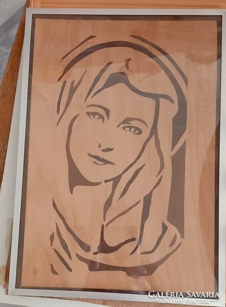 Inlaid A4 wall picture (girl2)