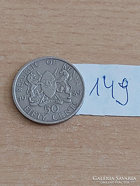 Kenya 50 cents 1989 daniel toroitich arap moi 149.