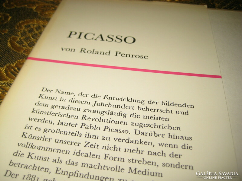 PICASSO  von  Roland  Peurose  , élate , művei , német nyelven  23 x 32 cm
