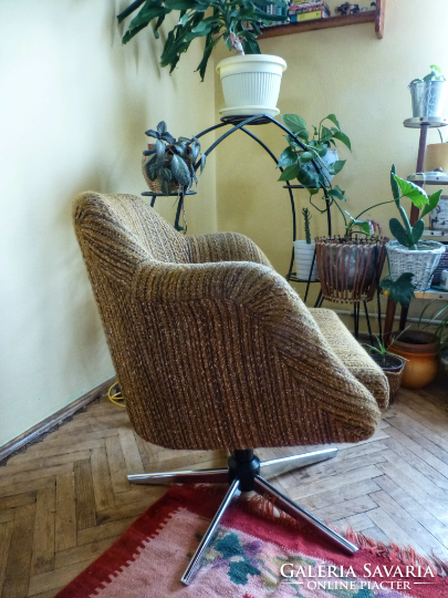 Beautiful retro swivel club armchair